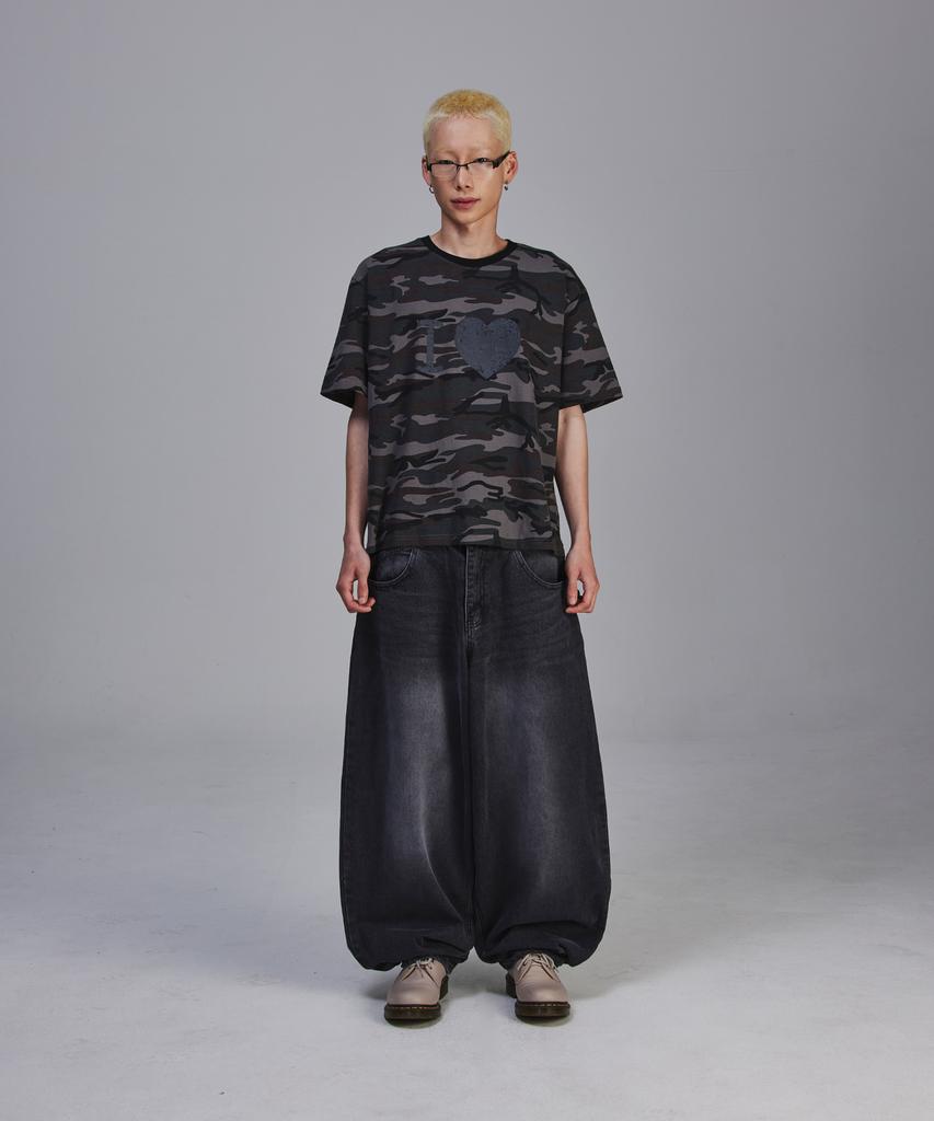 SCALLYWAG Swing Balloon Fit Denim [Black]