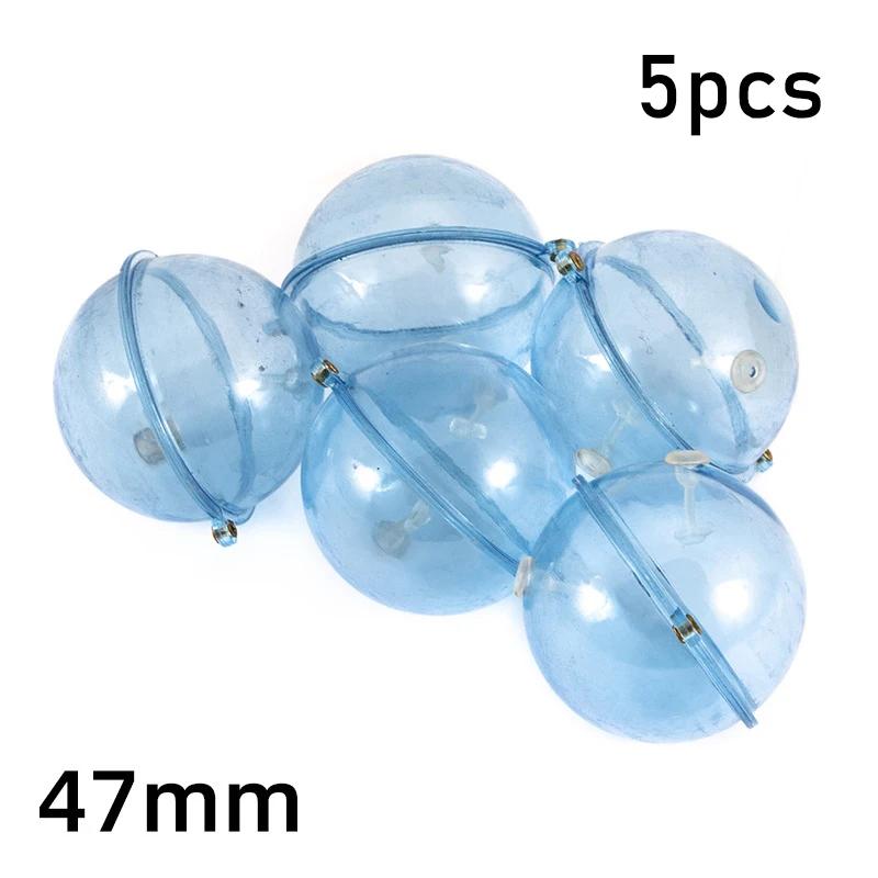 5 Pieces/set Fishing Float Transparent Bead Hollow Bubble Surface Float Casting ABS Plastic Outdoor Fishing Accessories