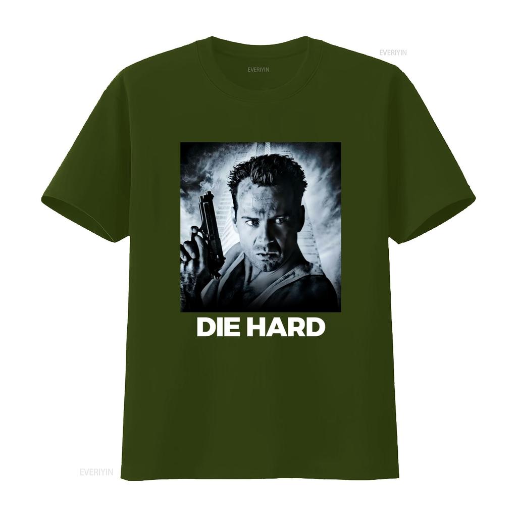 Die Hard Bruce Willis Retro 80s Action Movie Fan T Shirt Classic Design For Enthusiasts Vintage Breathable Soft