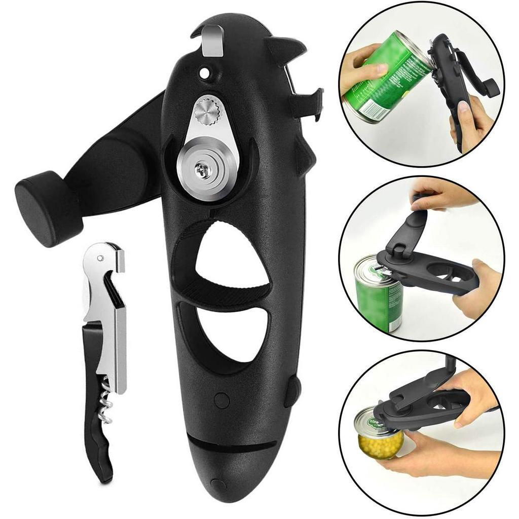 Homlly 8 in 1 Multifunctional Smooth Edge Can Openers