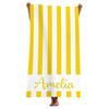 Name Beach Towel Navy Stripe Polyester Bath Towel Quick Dry Sandproof Large Blanket for Summer Vacation Seaside Gift Towel