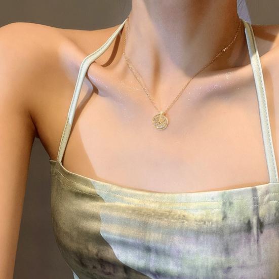 

Women Necklace Heart Shiny Jewelry Shining Bright Luster Choker Necklace for Daily Wear