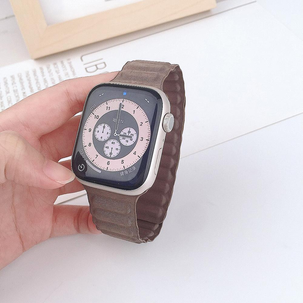 Magnetic Strap For Apple Watch Bands 45mm 38mm 49mm 40mm 42mm 41mm Silicone Sport Bracelet iWatch Series ultra 9 6 5 7 8 se 44mm