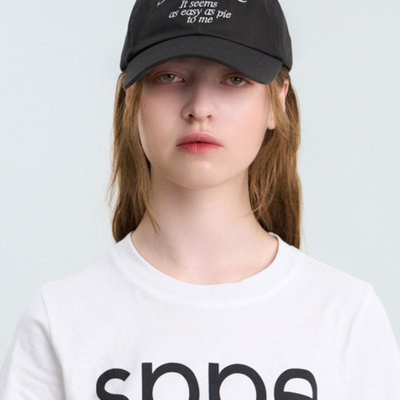 Sloppipie SIGNATURE COTTON BALL CAP [CHARCOAL]
