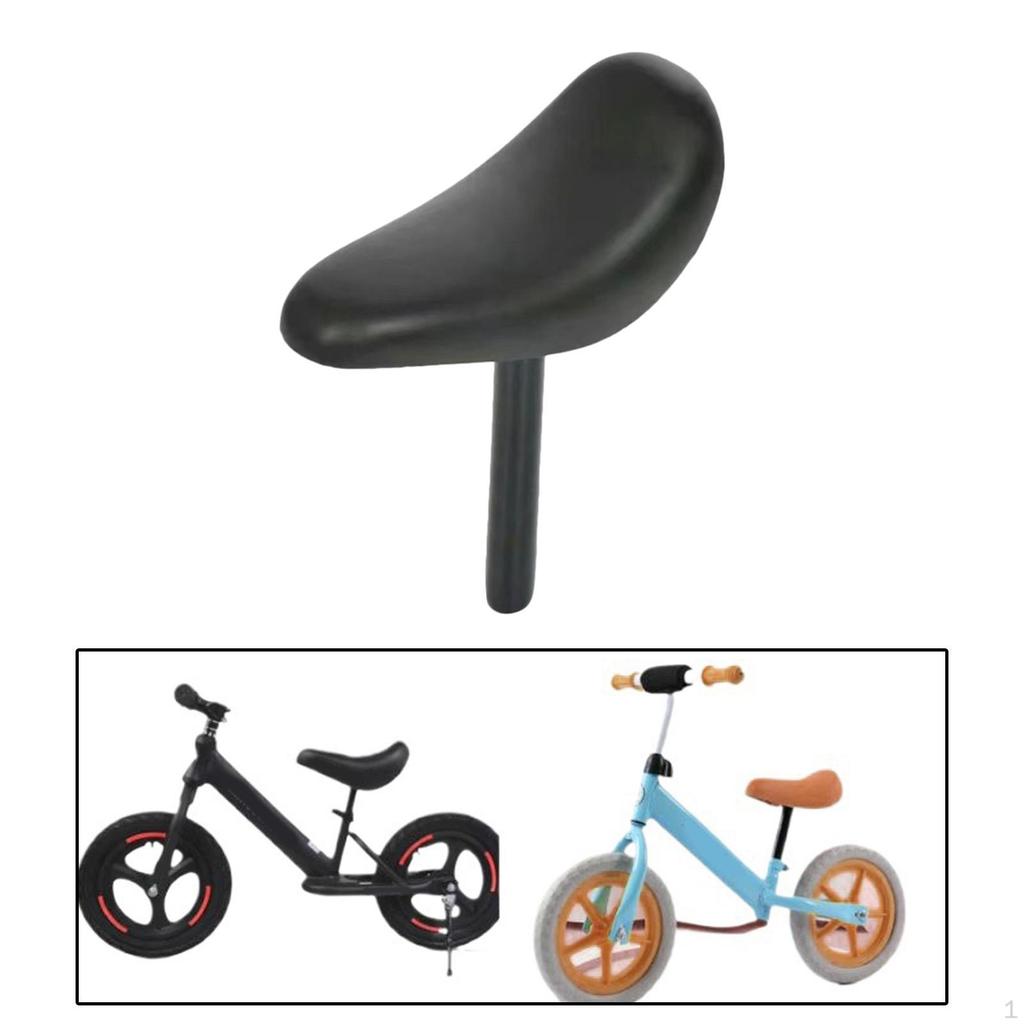 Sella Bicicletta Senza Pedali con Tubo Sella, Antiscivolo, Impermeabile, Morbida, Ammortizzante, Ricambio