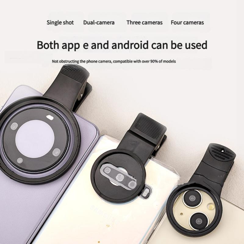 17-67mm Filter Phone Camera Lens Clip-on Polarizer Filter Lens Clip for Smartphones DSLR Camera Device