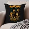 Band Punk RRamones Cushion Cover Pillowcase Antidustmite Invisible Zipper Short Plush Sofa Cushion