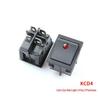 KCD4 Rocker Switch: 4/6 Pins, 2/3 Positions, Illuminated, 25x31mm, 16A 250V Power Button