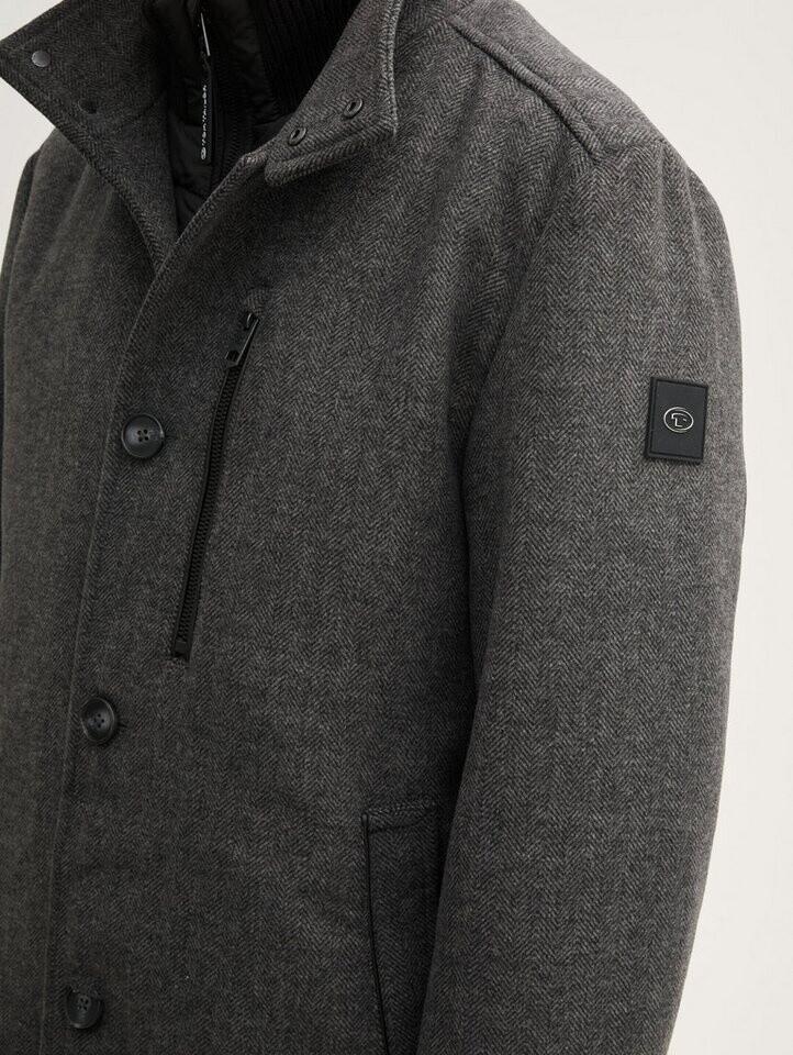 Зимняя куртка Tom Tailor 2-в-1 Mantel mit Wolle (1042475) темно-серый черный в елочку