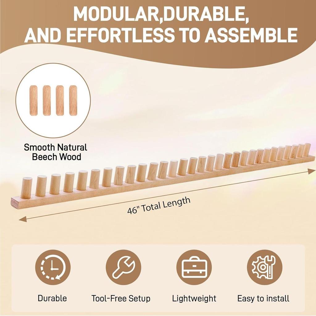 Knitting Loom Chunky Yarn Blanket Loom Adjustable Portable Weaving Loom Crochet Accessories for Chunky Blankets Hand Knitting