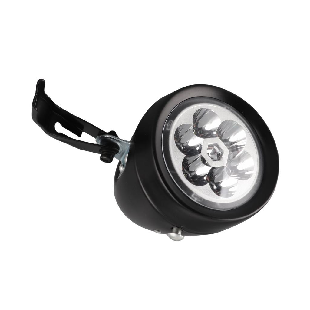 Vintage   Vorderlicht Retro Fahrrad Vorderlampe 6 LED Scheinwerfer mit Halterung für Nachtfahrten Radfahren