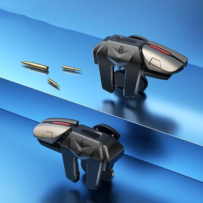 6 Finger Gaming Trigger Physical Buttons For Latency-free Control, Compatible For Android Iphone