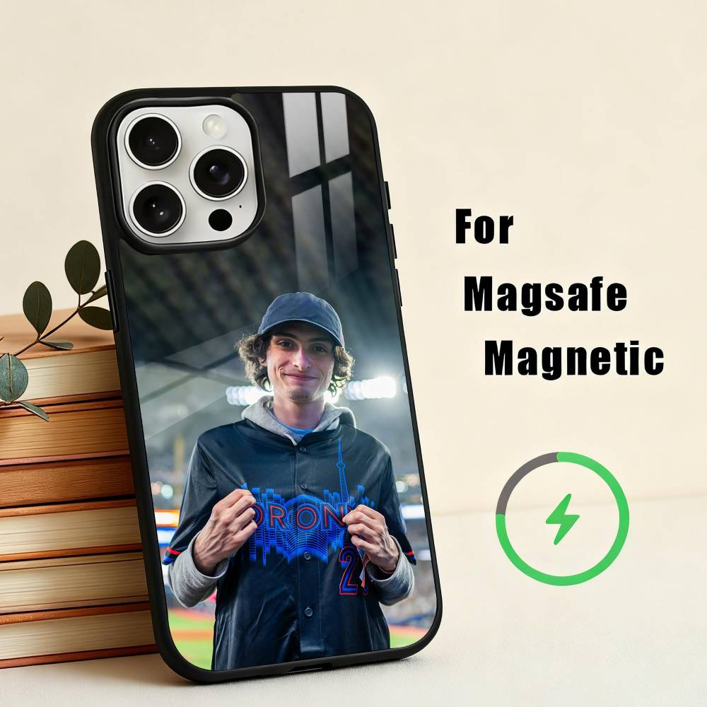 F-Finn W-Wolfhard Actor Funda para Teléfono Para iPhone17,16,15,14,13,12,11 Plus,Pro Max Magnética Para Magsafe Carga Inalámbrica
