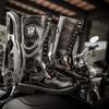 Fashion 2024 New Fashion Men Boots Trend Korean Style Motorcycle Boots Metal Decoration Platform Boots Men Comfortable Walking Shoes