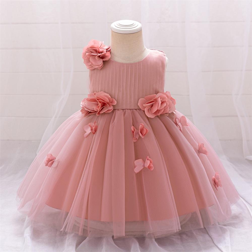 0-3Y Christmas Dress Newborn Baptism Wedding Dress for Baby Girl First Birthday Party Wear Toddler Girl Christening Gown Clothes L2223