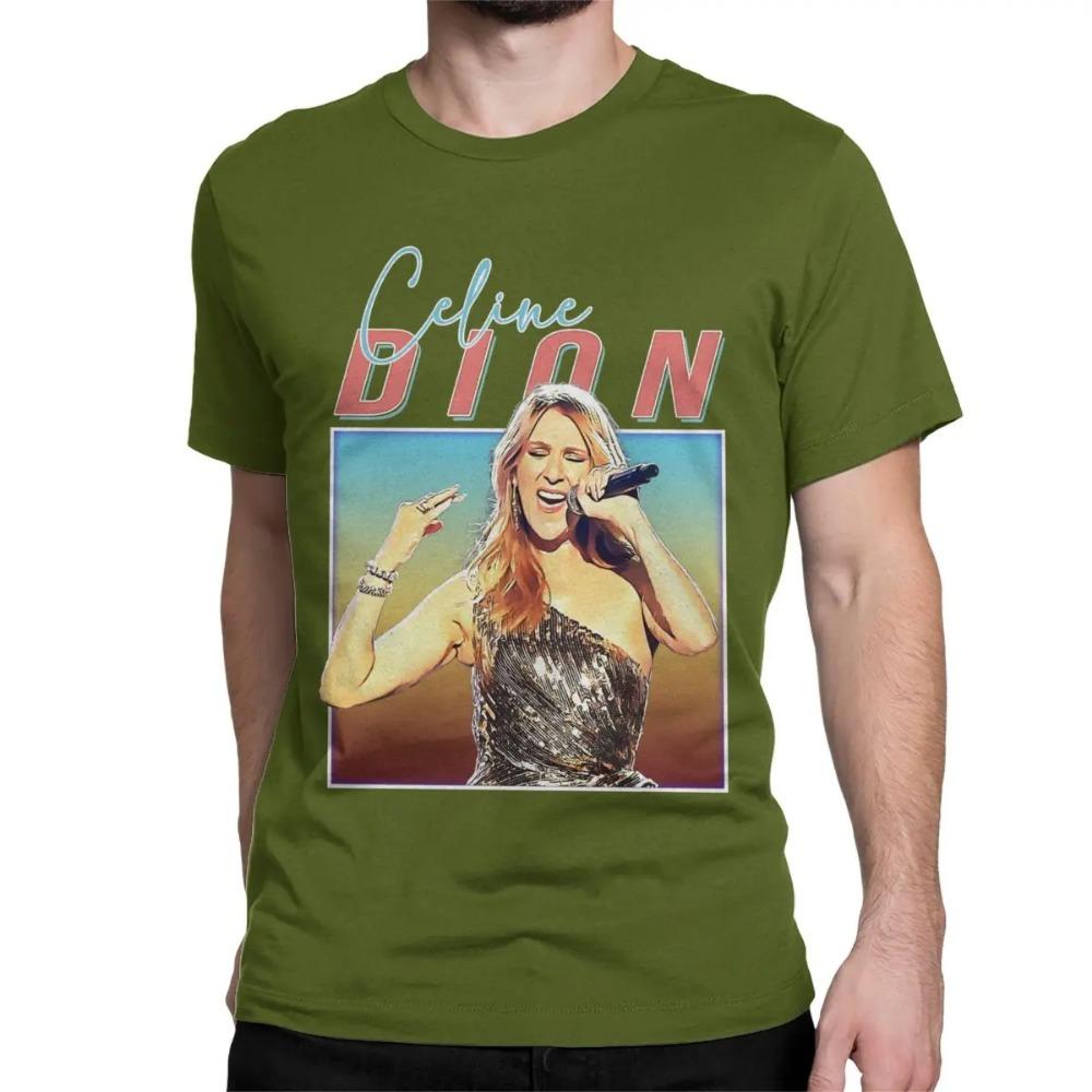 Men's and Women's Celines Dion Titanic Movie T-shirt Punk Rock Metal Short-sleeved Round Neck T-shirt Birthday Gift T-shirt
