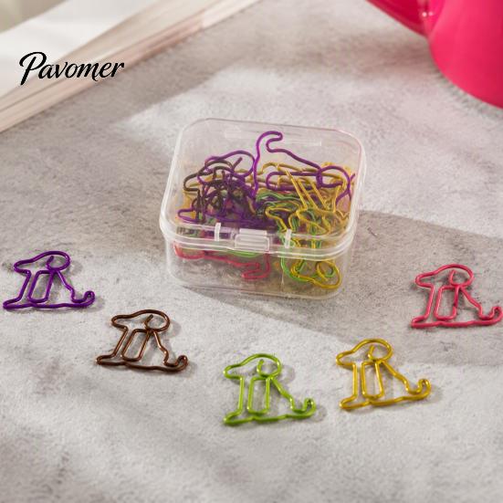 Mixed Style Binder Clips 20PCS Cute Shaped Paper Clips, Bone/Duck/Dog/Cat Shape, Decorative Document Organizers for Filing Metal Fasteners Office And