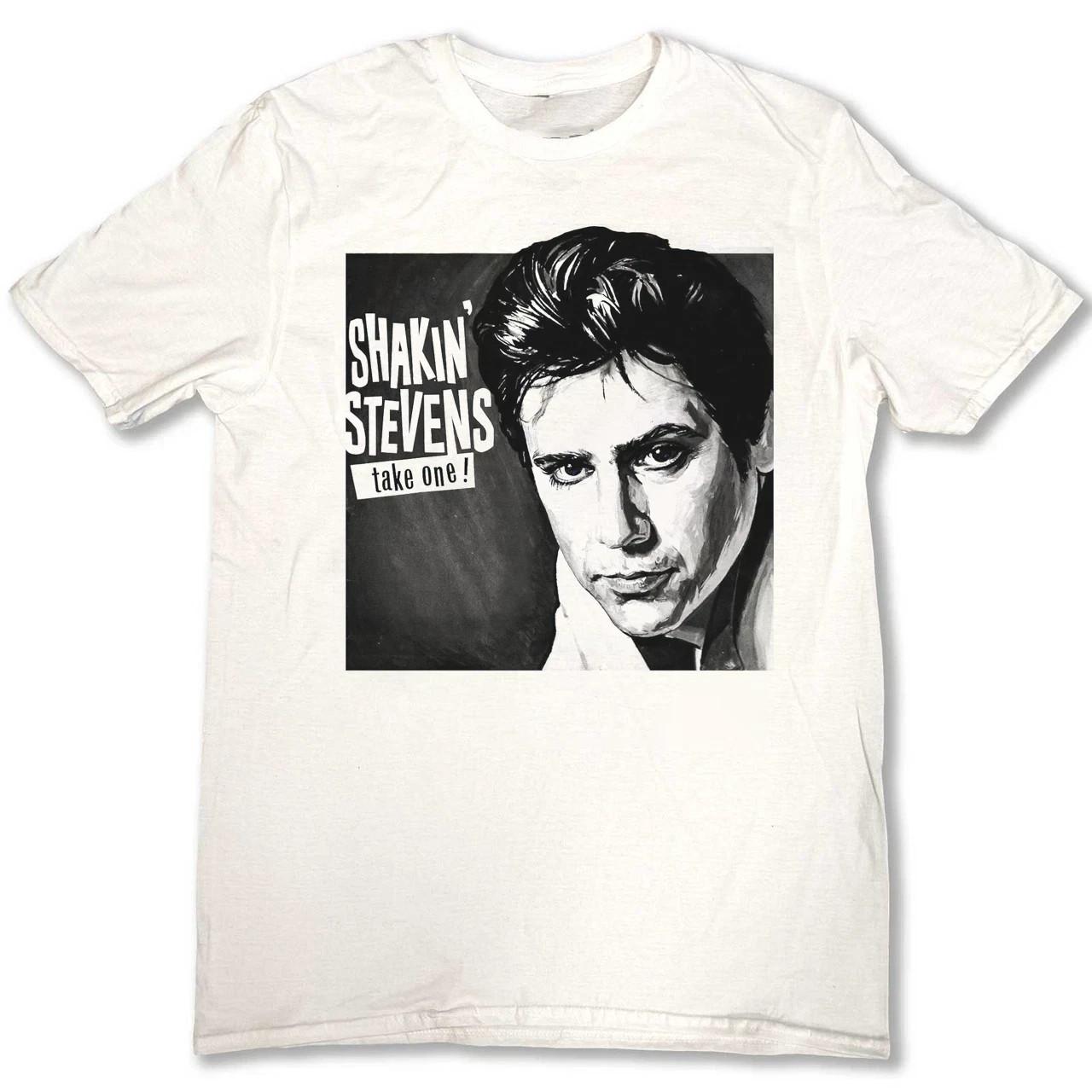Shakin Stevens - Take One Album unisex Cotton T Shirt Full Size S-5XL S