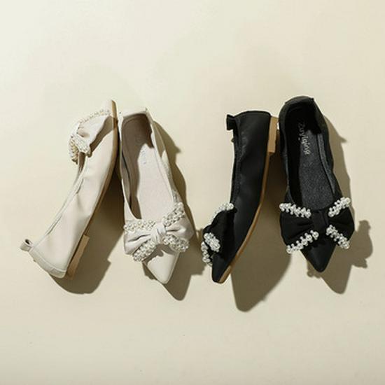 Dámské podzimní 2025 pantofle na robustním podpatku se čtvercovou špičkou s perlovou ozdobou a měkkou podrážkou pro venkovní nošení