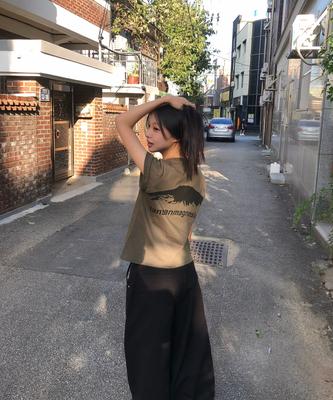 Tansanmageunesyum Mountain T-Shirt (Khaki)