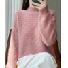 Women Sweater 100% Wool MODERN NEW SAGA Turtleneck Knit Pullover Thick Winter Jumpers Female Knit Tops