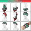 6 Pcs Christmas Face Bandanas Multi-functional Neck Gaiter Scarf Headwear Headband For Unisex Xmas Dress