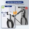EV Charger Holder Cable Organizer Wall-Aligned Mount J1772 Holder, Space-Saving, No Cable Cutting, Electric Car Charger Cord Holder & Plug Holster
