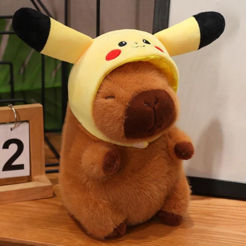 1Pc 22Cm Cartoon Capybara Plush Toys Lovely Animal Capybara Dolls Cosplay Capybara Toy For Kid Birthday Gifts