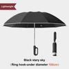 Ring Buckle Reverse Automatic Umbrella Storm-Resistant Umbrella Enlargement Thickening Reinforcement Reflective Folding Umbrella