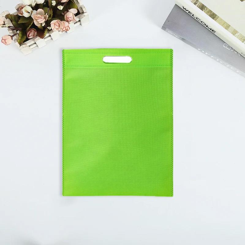 

50 шт. Сумки-шопперы многоразовые с отверстием для покупок плоский карман портативный нетканый экологичный складной красочный 20*25