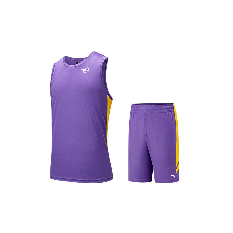 

Anta Casual Loose Round Neck Top And Comfortable Shorts Basketball Set Men tops 952521203-3 4XL