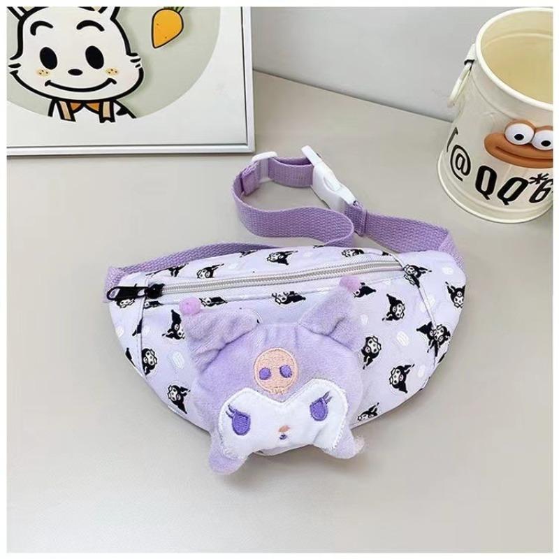 Versatile cute cartoon fanny pack Kulomie messenger bag mini high-value breast bag casual girl children's shoulder bag