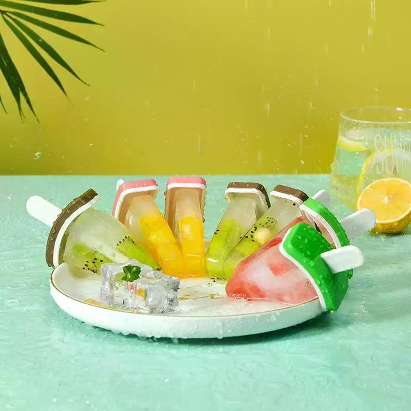Eisform mit Deckel Wassermelonenformform DIY Hausgemachte Eis am Stiel Form Saft Milch Küche Eiscreme Herstellungswerkzeuge