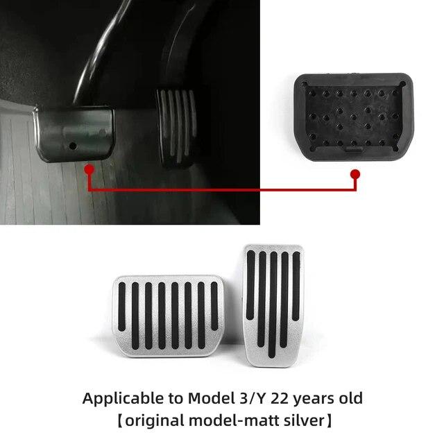 Aluminum Alloy Foot Pedal For Tesla Model 3 Model Y Accelerator Brake Pedal Rest Pedal Pads Mats Cover ModelXS 2023 Accessories