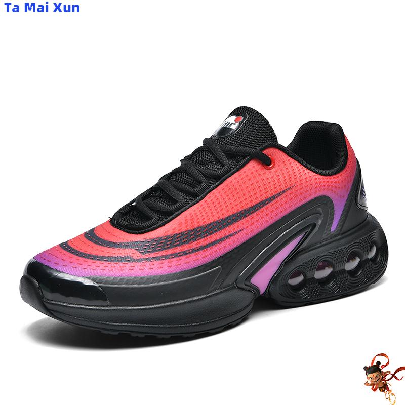 Men Women PU Air Cushion Cushioning Running Shoes Rear Heel TPU Wrapped Marathon Athletic Mens Trainers Unisex Shoes Sneakers