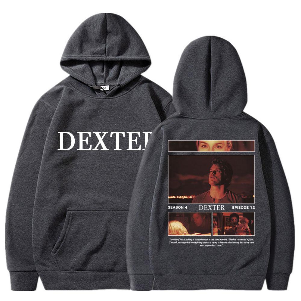 TV Play Dexter Morgan Classic Hoodie Men Women Vintage Fashion Popular Sweatshirt Oversized Fleece Casual Sportwear