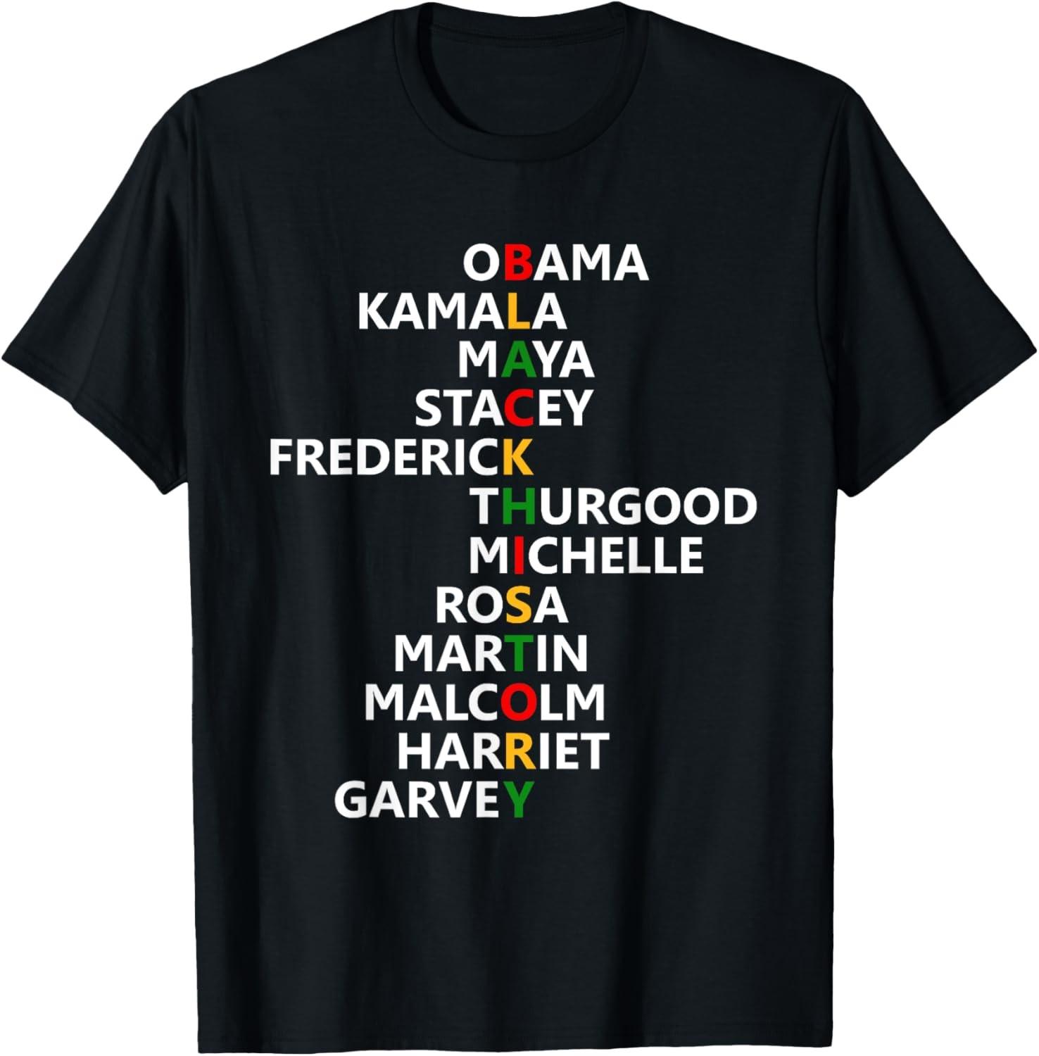 Black History Month Leaders Black History Month Unisex T-Shirt S