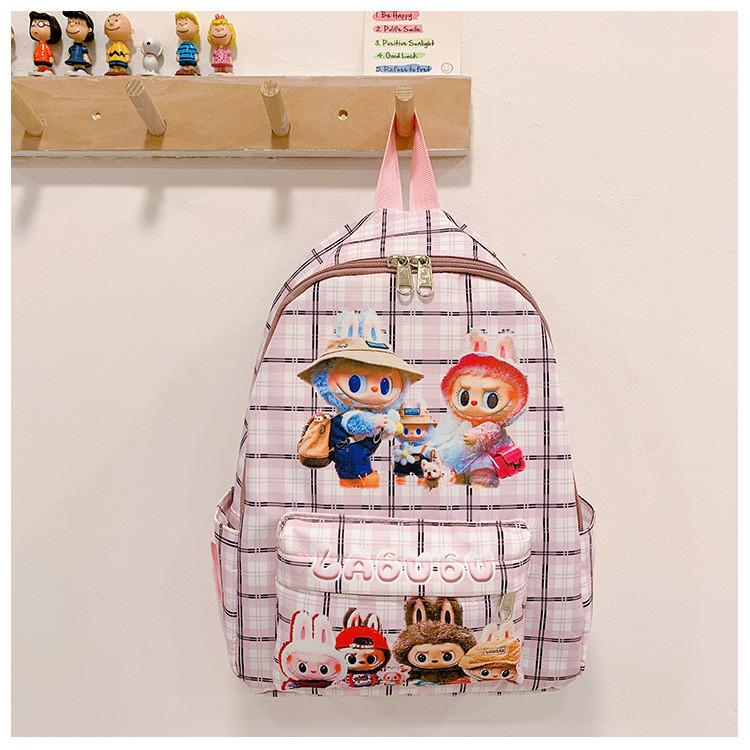 Adorable Kids Backpack Cute Cartoon Design Lightweight Nylon School Bag For Boys And Girls