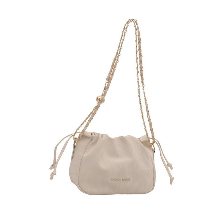 Stylish Korean Bucket Bag For Women Soft Textured Casual Crossbody Purse In Four Colors