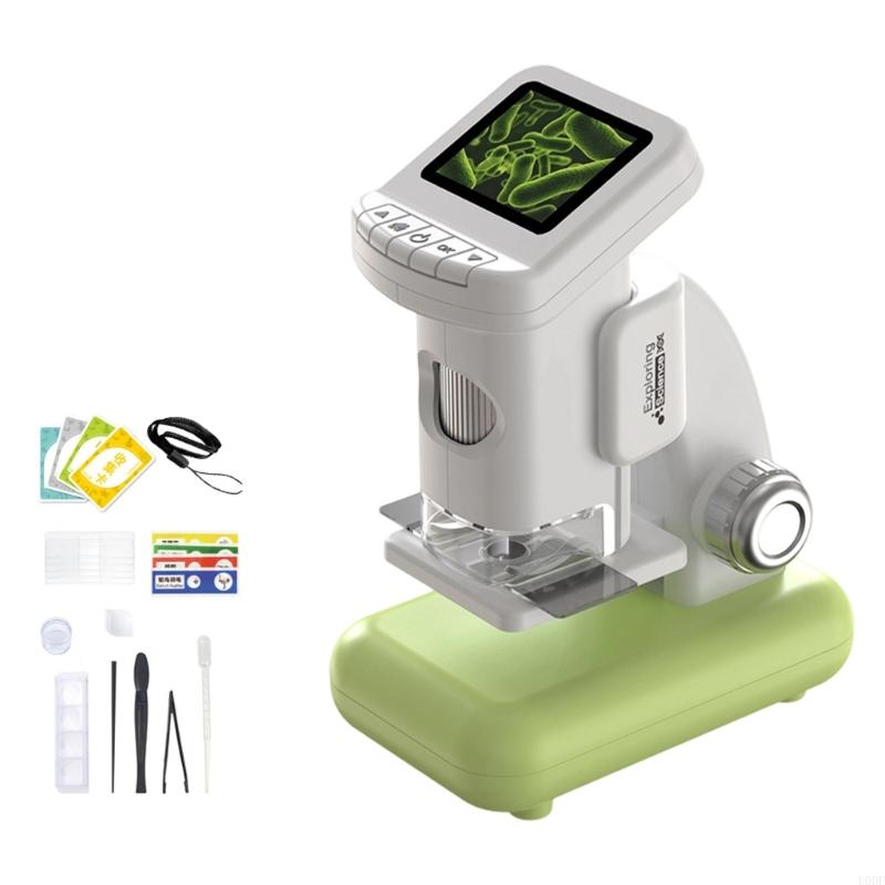   Children Digital Microscope With LCD Screen Double Lighting Mode USB Connection