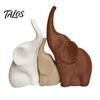 Artistic Desk Decorations for Office 3Pcs/Set Elephant Family Statues, Cute Parents Kid Ornament, Modern Good Collectibles Housewarming Luck