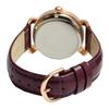 Salvatore Marra Women's Watch, Model SM22151-PGPL, Multi-Faceted Glass, Gradient Purple Dial, Leather Strap, 5 ATM Water Resistant