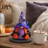 Ghost Festival Table Decor Halloween Witch Plush Gnomes, Cute Faceless Dwarf Doll with Soft Gifts Spider Bat, Home Office Indoor Party Gnome