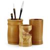 Retro Bamboo Pen Holder: Multi-functional Desktop Organizer & Business Gift, Inspired by the Four Treasures of the Study.