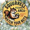 Retro Vintage Round Metal Sign with Nuts Design for Bar Cafe Wall Decor