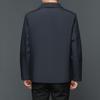 Men's Winter Casual Lapel Cotton Jacket - Middle-aged & Elderly, Thickened Fashionable Dad Coat, Business Style