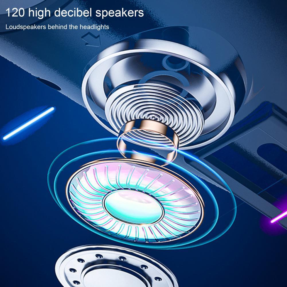 Solar Power Bike Light Waterproof Bicycle Headlight 120 Decibel Horn High Brightness