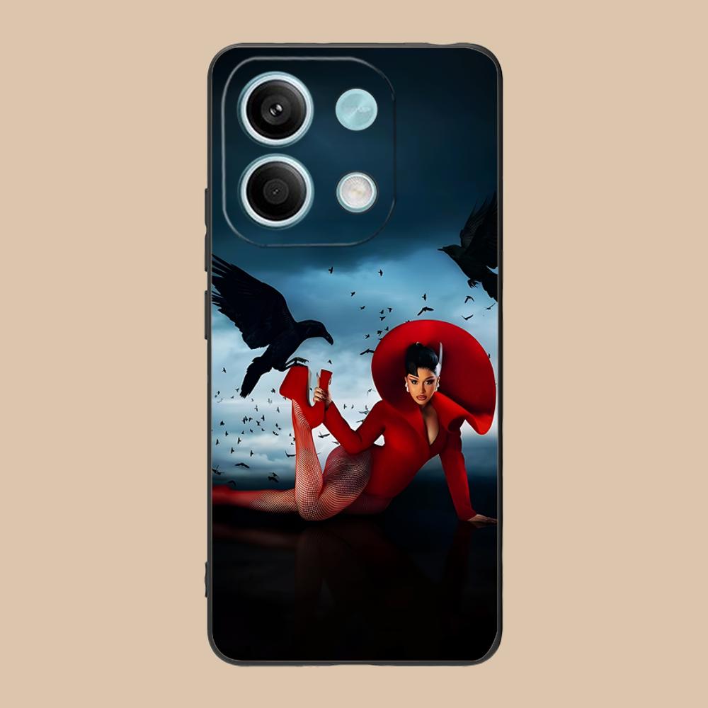 Cardi B Matte TPU Mobile Phone Case for POCO F8 F7 F6 F5 F4 F3 F2 Pro GT C75 C71 C65 C61 C40 Pro Ultra Colorful Cover