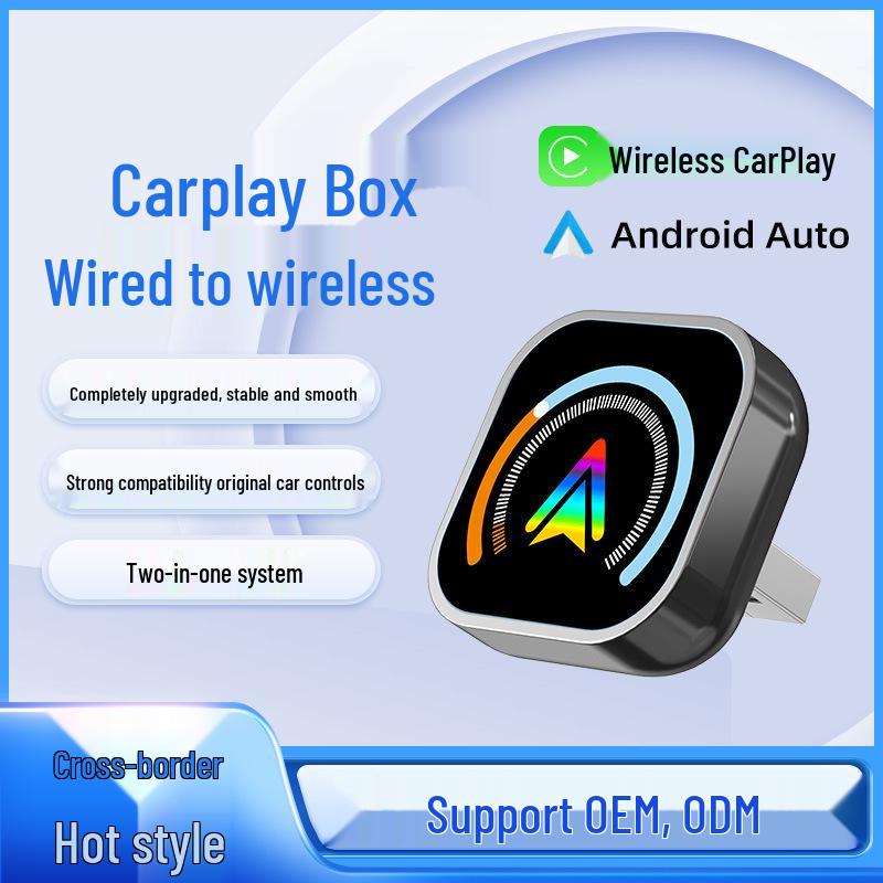 2-in-1 Wired to Wireless CarPlay & Android Auto Box