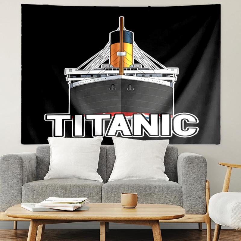 RMS Titanic Print Tapestry, Lightweight Wall Hanging, for Bedroom, Dorm, Living Room, Home Art Decor, Birthday Christmas Gift for Friends